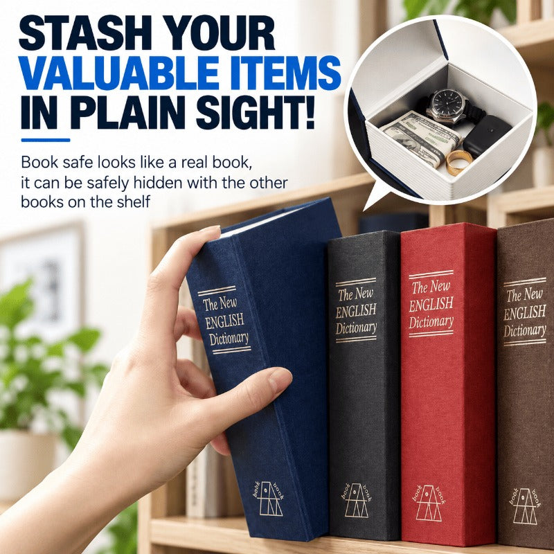 Hidden Book Safe Lock Box